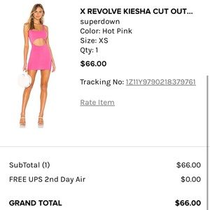 Superdown hot pink dress